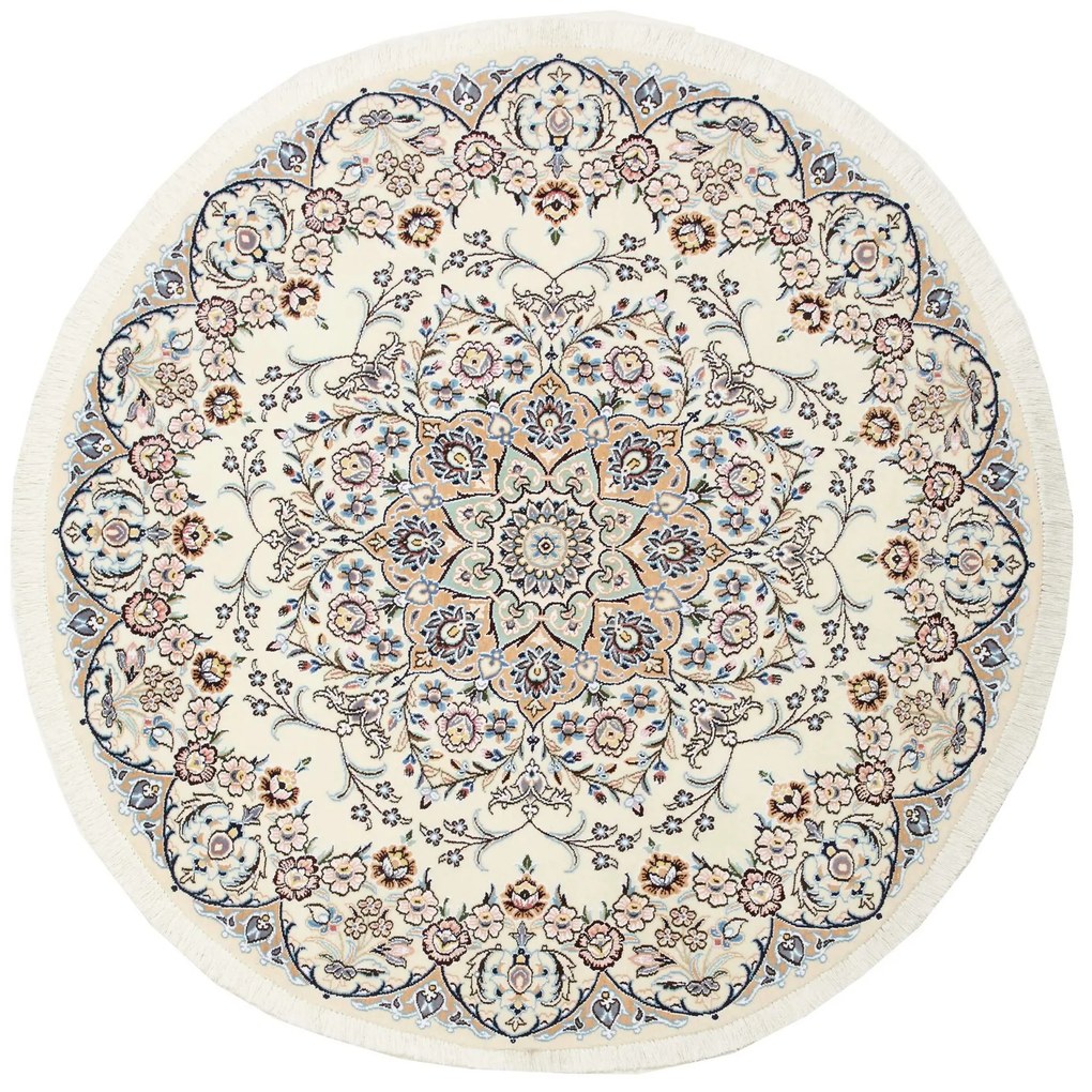 Nain Tappeto 150 x 150 (Iran) Annodato A Mano