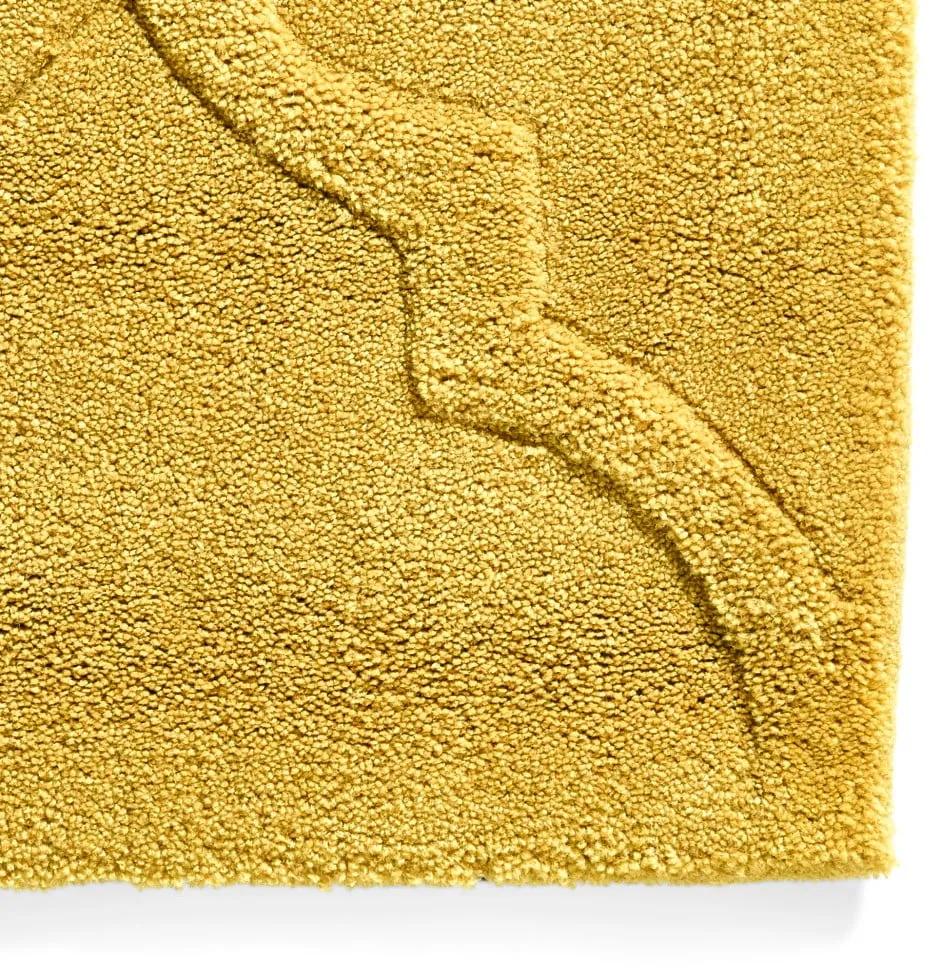 Tappeto giallo senape Puro, 120 x 170 cm Hong Kong - Think Rugs
