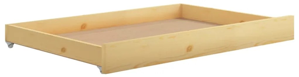Divano letto con cassetti 90x200 cm legno massello di pino