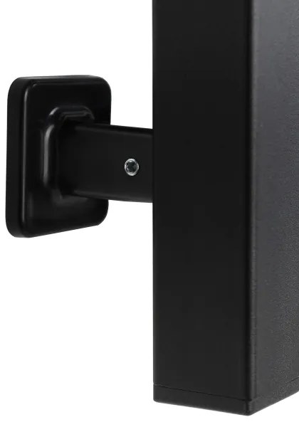 Portasciugamani elettrico con termostato SILOUETTE 187W/230V 120,6cm IP44 nero destra