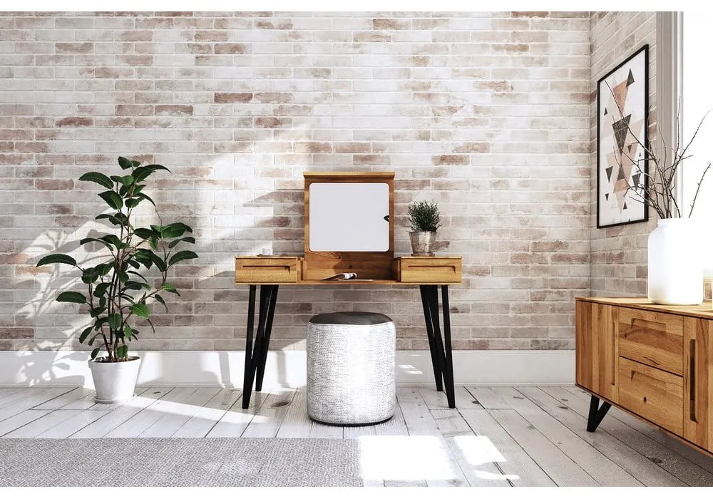 Tavolo da toeletta in rovere 120x53 cm Golo - The Beds