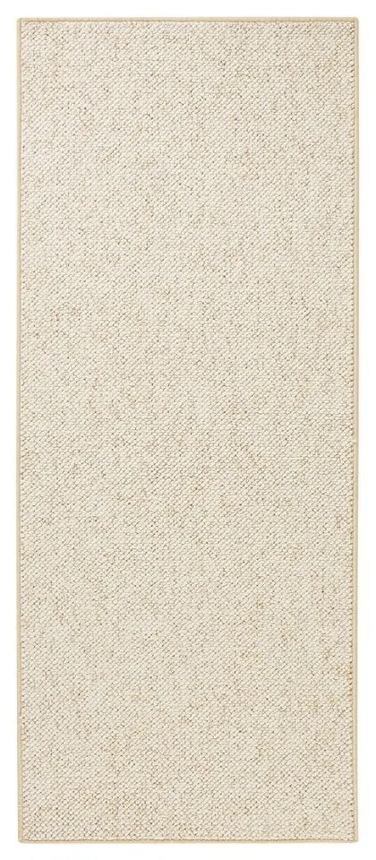 Passatoia color crema 80 x 300 cm Wolly - BT Carpet