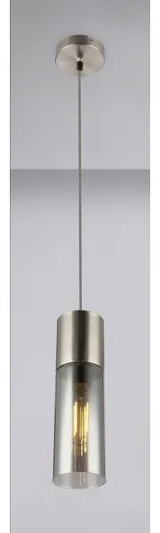 GLOBO 21000HN - Lampadario a sospensione con filo ANNIKA 1xE27/25W/230V diametro 10,5 cm cromo