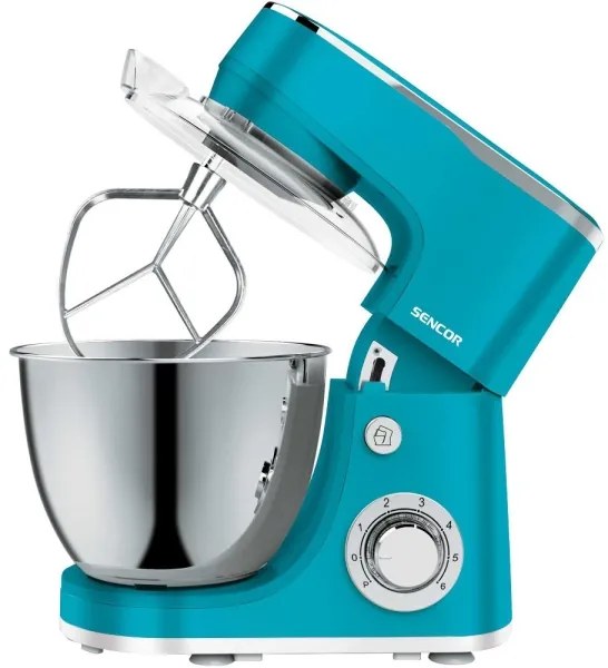 Sencor - Robot da cucina con ciotola in acciaio inox 1300W/230V turchese