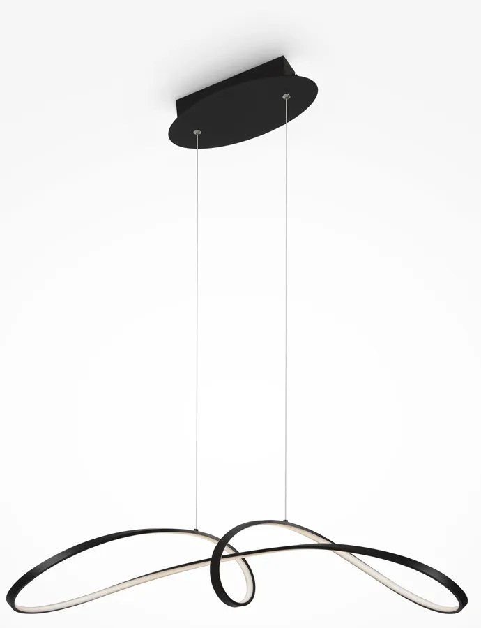 Maytoni Curve lampada sospesa 1x42 W nero MOD156PL-L52B4K