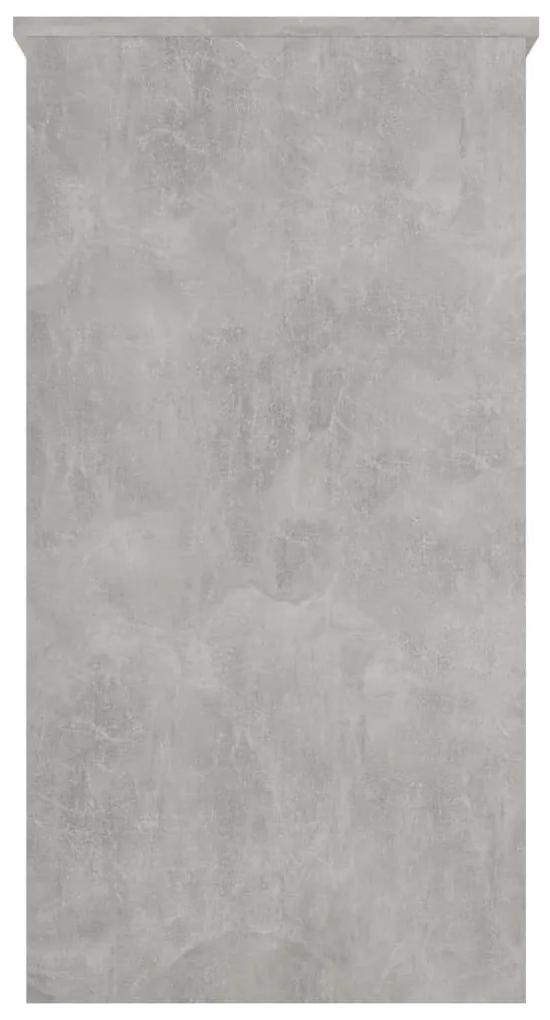 Scrivania grigio cemento 80x40x75 cm in truciolato