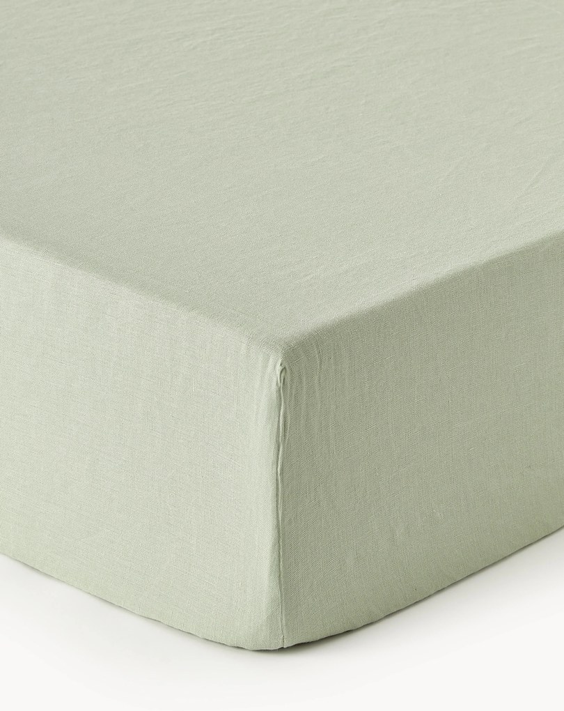 Lenzuolo con angoli in lino lavato Airy