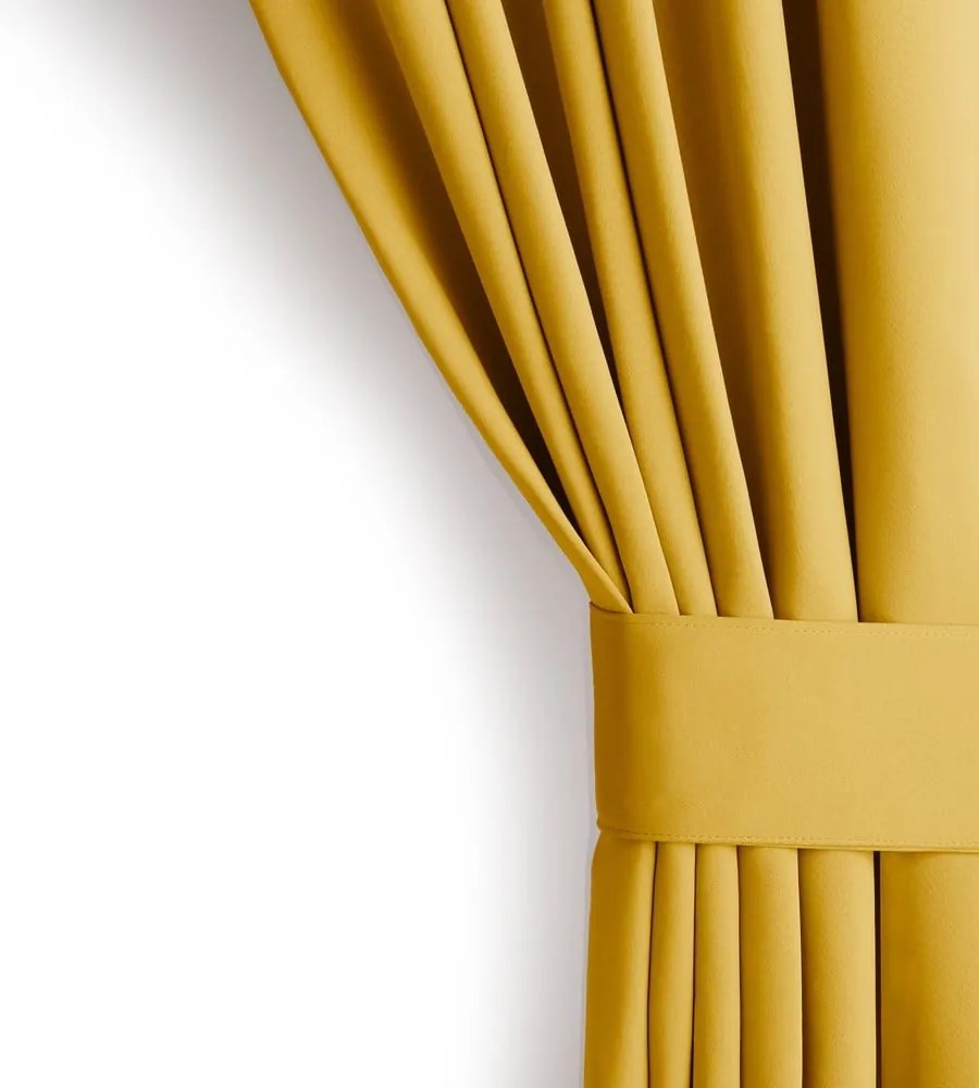 Tenda termoisolante/parzialmente oscurante gialla 140x245 cm Kierra – Restilo
