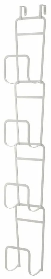 Portaborse bianco con gancio per porta e 4 ganci Sapporo - YAMAZAKI