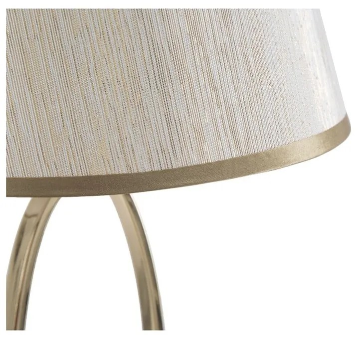 Lampada da tavolo bianca con design dorato Flush - Mauro Ferretti