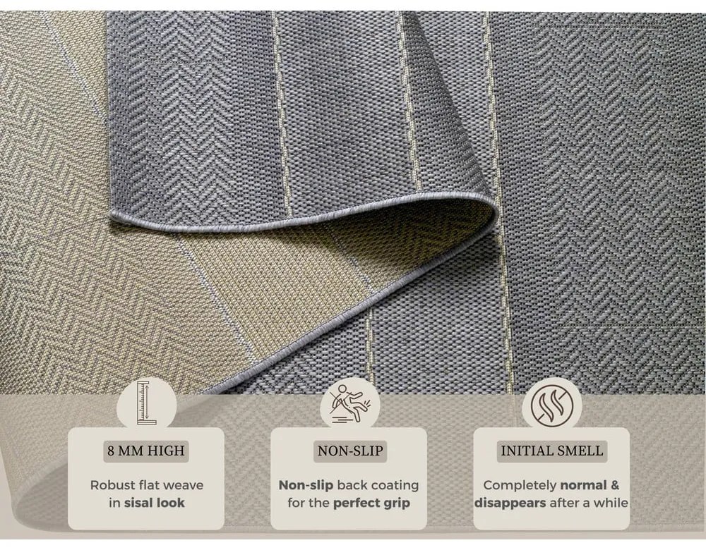 Runner grigio per esterni, 80 x 200 cm Sunshine - Hanse Home