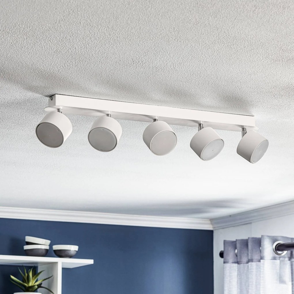 Eko-Light Faretto da soffitto Cloudy a 5 luci bianco