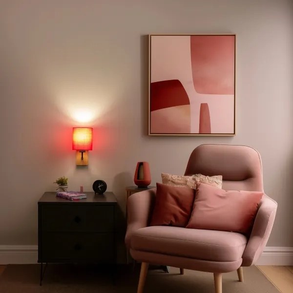 Brilagi - Applique NUBILA WOOD 1xE27/25W/230V quercia/rosa