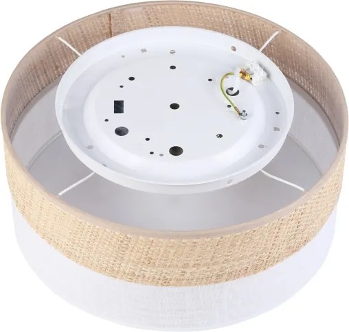 Plafoniera LED SIRJA BOHO LED/20W/230V Ø 35 cm beige/bianco