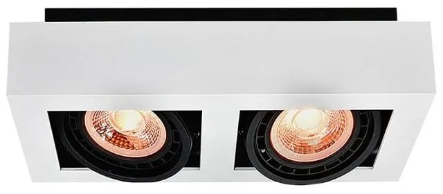 Lampada da soffitto bianca con paralume in metallo 34x18,5 cm Loid - GTV