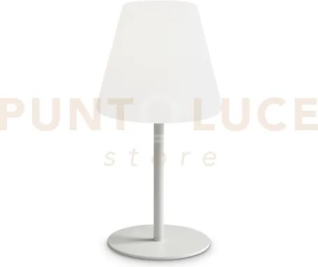 Arcadia lampada da tavolo ip44 1 luce attacco e27 bianca