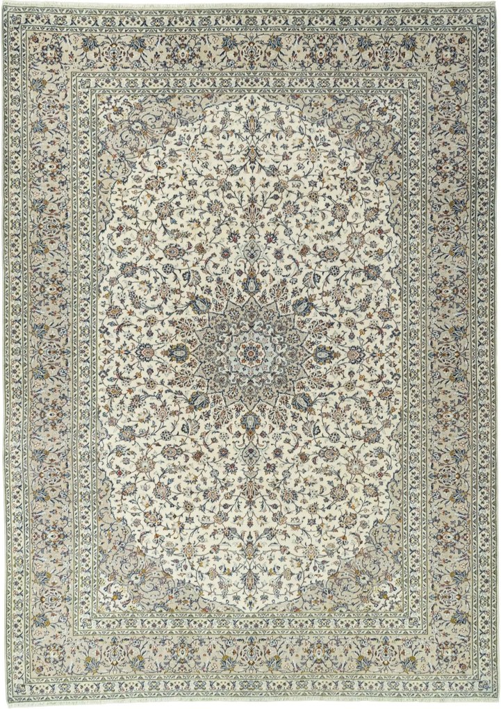 Kashan Tappeto persiano 300 x 410 Beige (Iran) Annodato A Mano