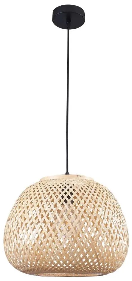 Lampadario a sospensione con filo ZANZIBAR 1xE27/20W/230V diametro 35 cm bambù