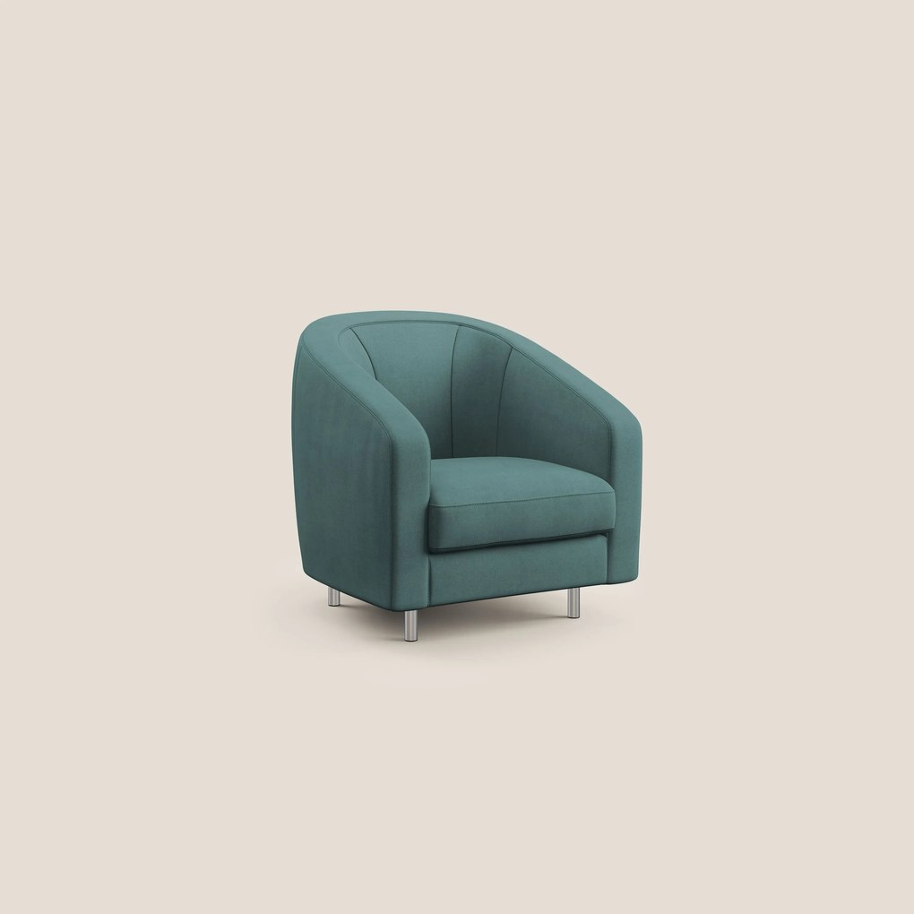 Sally Poltroncina in tessuto morbido impermeabile T02 petrolio