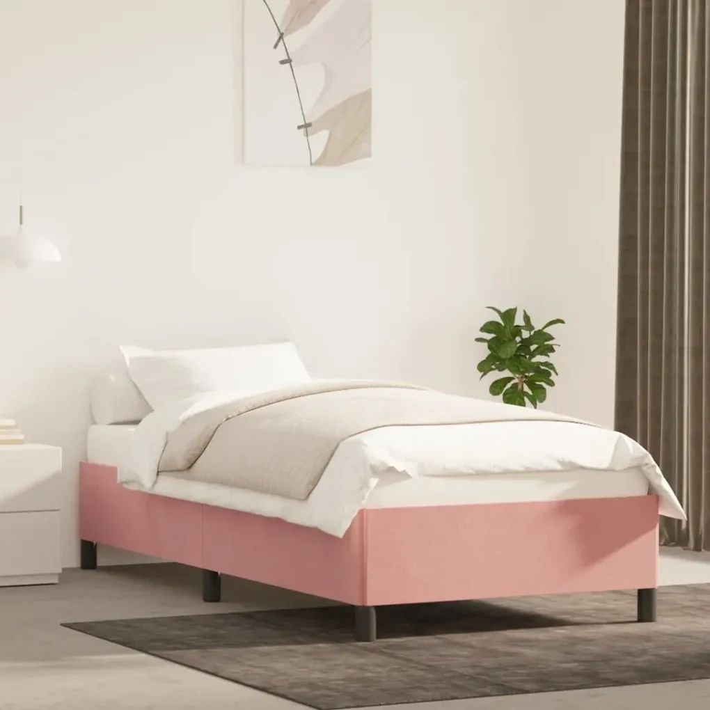 Giroletto rosa 100x200 cm in velluto