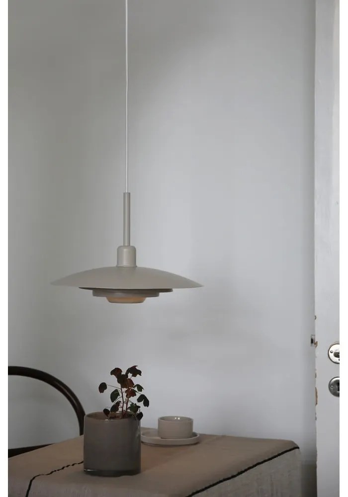 Lampadario beige con paralume in metallo ø 35 cm Piny – Markslöjd