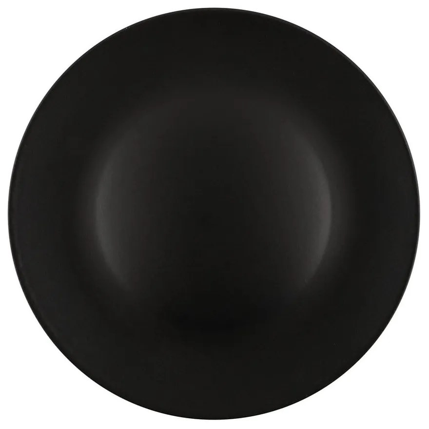 Piatti in ceramica nera opaca in set da 6 pezzi ø 25 cm - Hermia