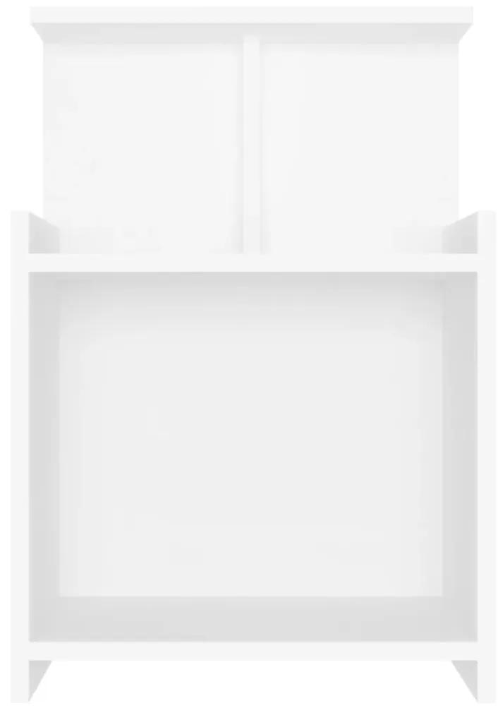 Comodino bianco 40x35x60 cm in truciolato