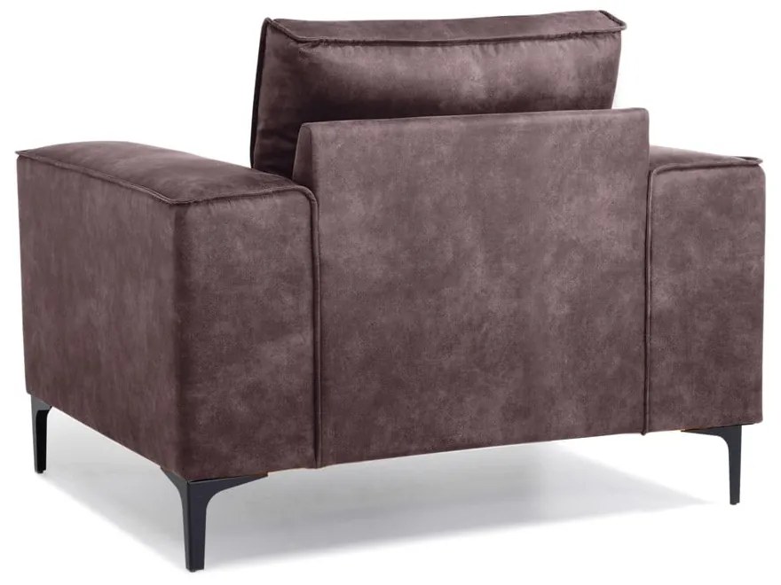 Poltrona in similpelle marrone scuro Copenhagen - Scandic