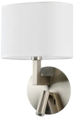 Brilagi - Applique a LED DAYA 1xE14/40W/230V + LED/3W bianco/cromo opaco