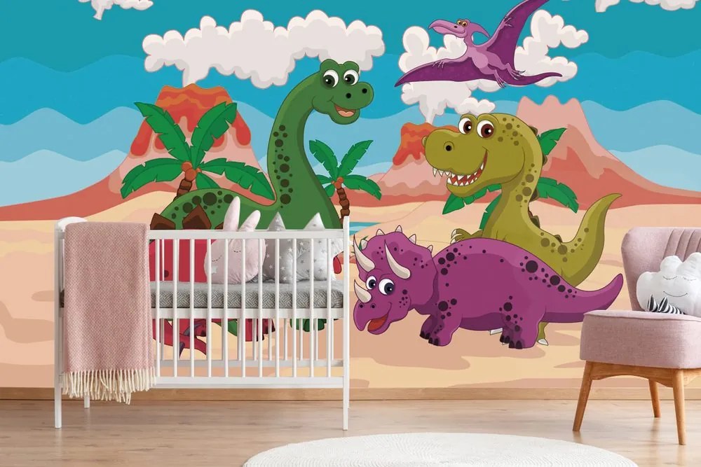 Carta da parati – Mondo dei dinosauri