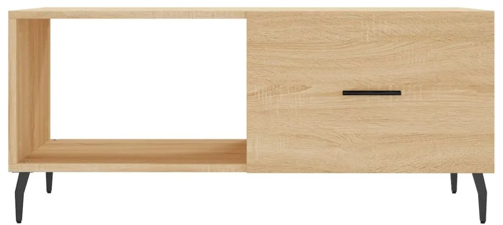 Tavolino da Salotto Rovere Sonoma 90x50x40 cm Legno Multistrato