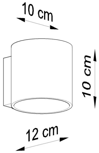 Sollux SL.0048 - Applique ORBIS 1 1xG9/40W/230V nero
