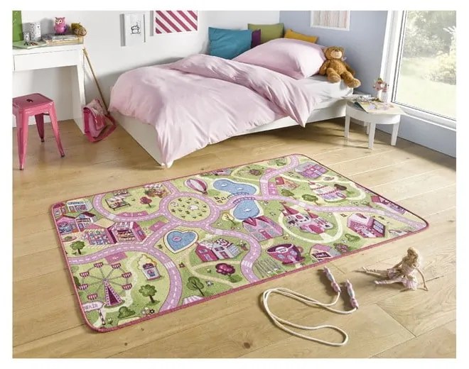 Tappeto da gioco per bambini rosa 140x200 cm Sweet Town – Hanse Home