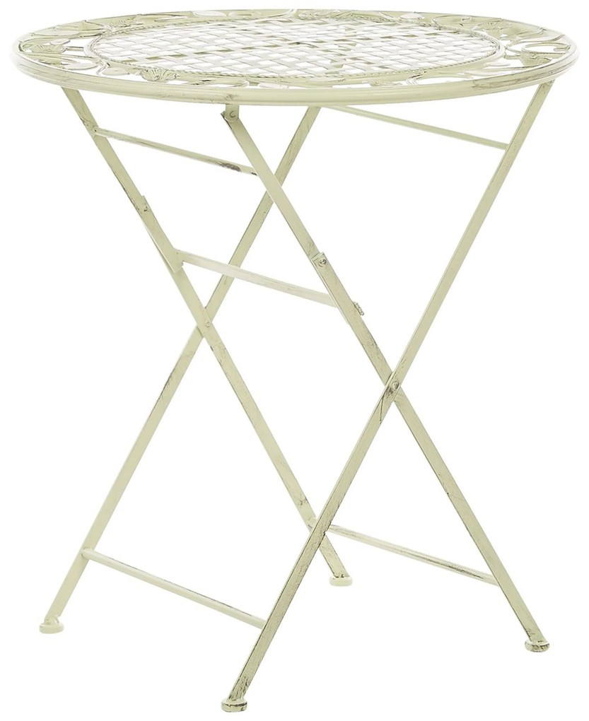Set da balcone bistro in metallo verde chiaro BIVIO Beliani
