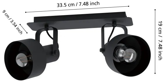 Eglo 99518 - Faretto CASIBARE 2xE27/28W/230V