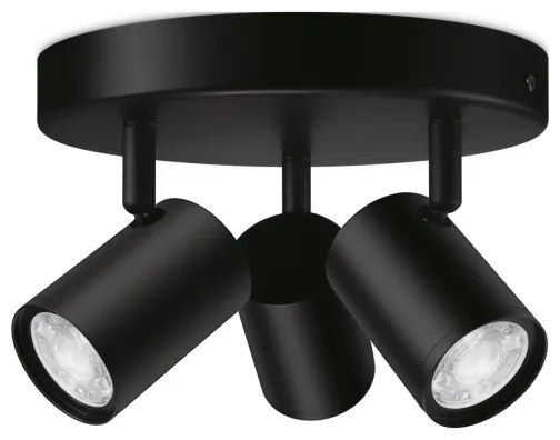 WiZ - Faretto LED RGBW Dimmerabile IMAGEO 3xGU10/4,9W/230V Wi-Fi CRI 90 nero