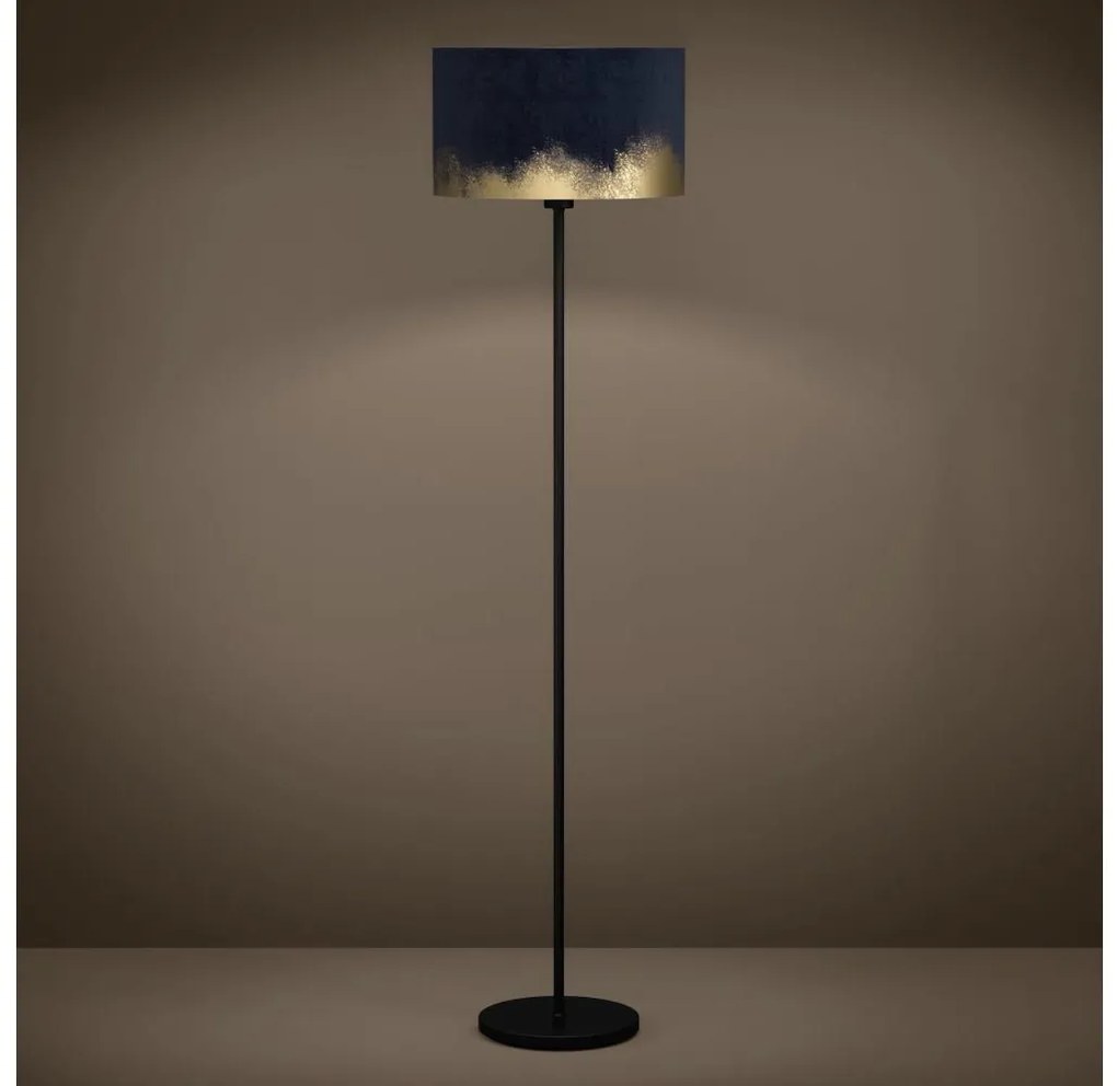 Eglo 39976 - Lampada con piedistallo CASUARITA 1xE27/40W/230V blu/oro
