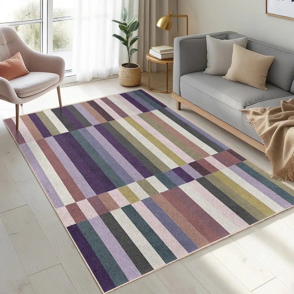 Tappeto viola lavabile 120x180 cm Purple Rain – Mila Home