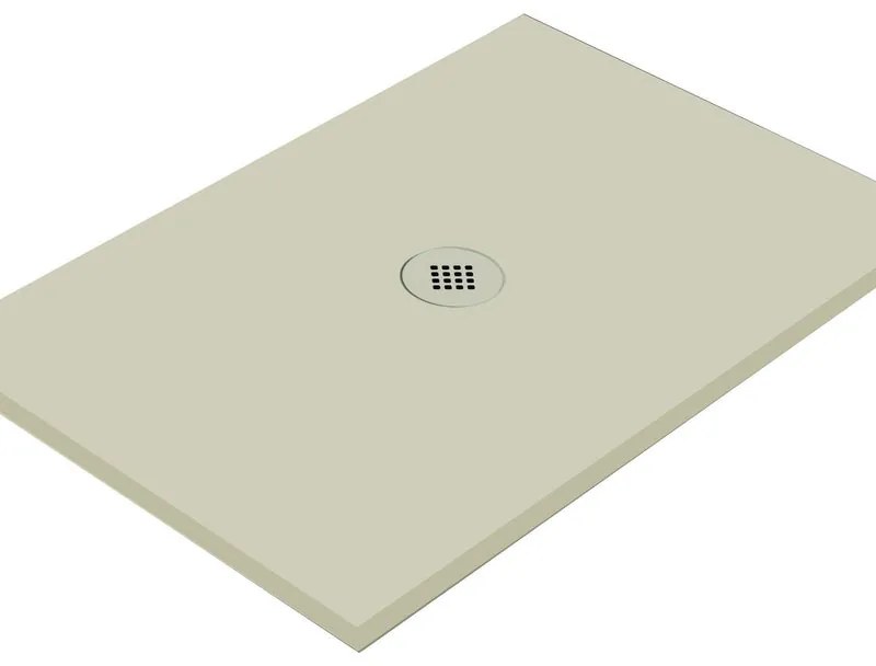 Piatto doccia in ceramica extra slim crema L 160 x L 70 cm