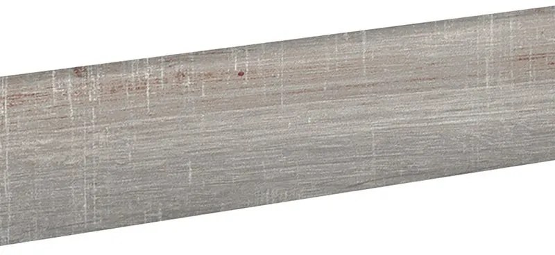 Piastrella battiscopa North Wind Grey in gres porcellanato grigio opaco L 123 x H 0.9 cm x Sp 9 mm confezione da 12 ml