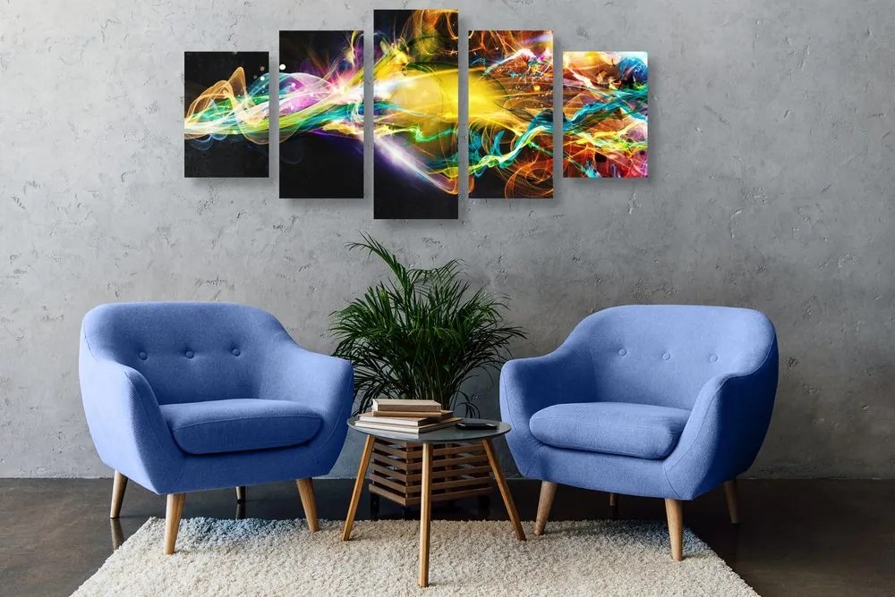 Quadri 5 pezzi – Esplosione di colori