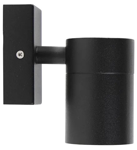 Set di 2 lampade da parete per esterni in acciaio inox nero IP44 - Solo