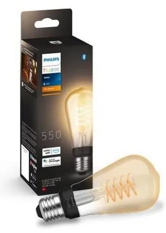 Lampadina LED dimmerabile Philips Hue WHITE FILAMENT ST64 E27/7W/230V 2100K