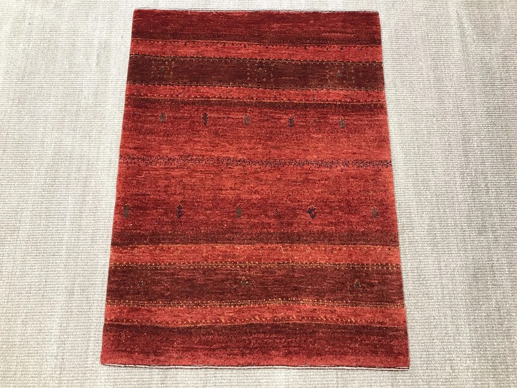 Loribaft Tappeto persiano 110x80 Rosso (Iran) Annodato A Mano