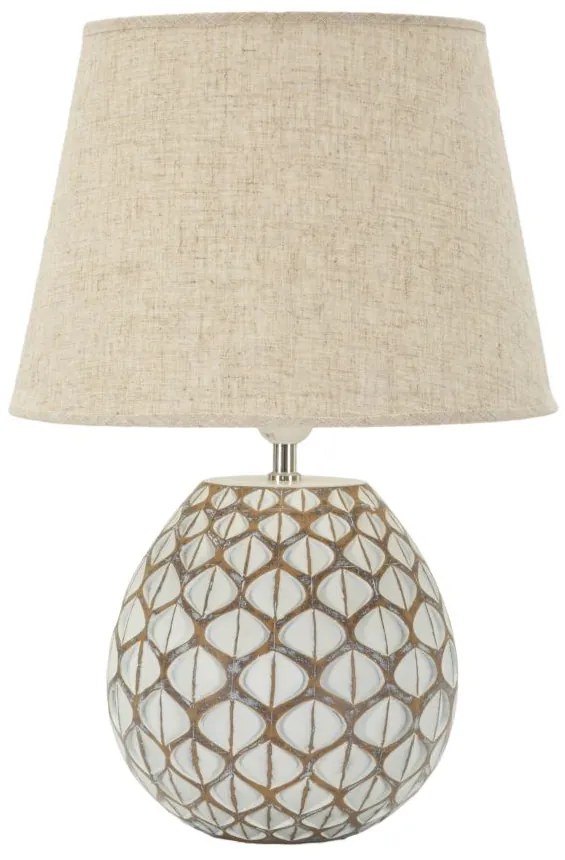 Lampada Da Tavolo Resina Tibet Cm Ø 35X52 Elegante Design