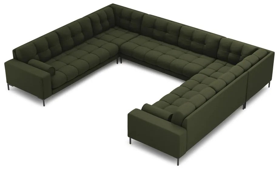 Divano a U angolare verde Bali - Cosmopolitan Design