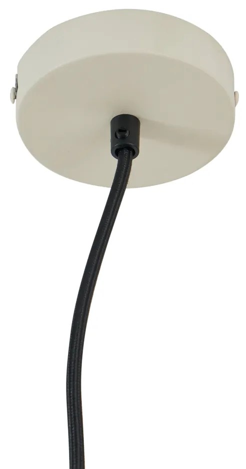 Lampada a sospensione industriale beige a 4 luci - Cage Rack