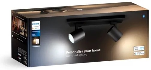 Philips - Faretto LED dimmerabile Hue RUNNER 2xGU10/4,2W/230V + +TC nero