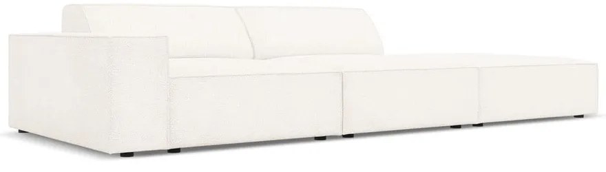 Divano angolare beige in tessuto bouclé (angolo destro) Jodie - Micadoni Home