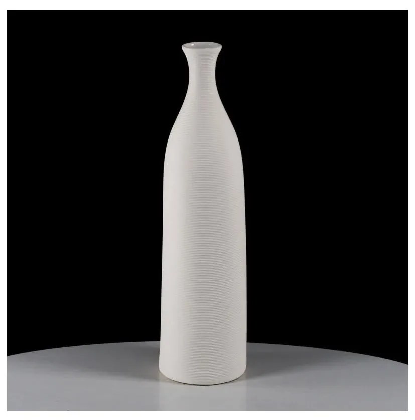 Vaso in ceramica bianca da 46 cm
